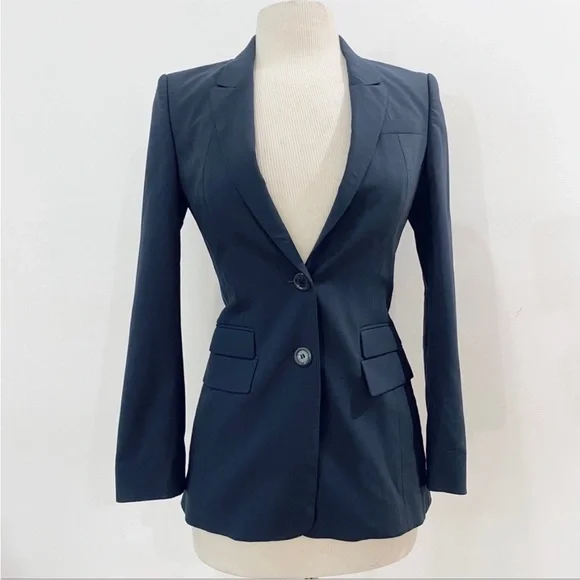 BOSS-Hugo Boss fundamental Wool navy suit blazer